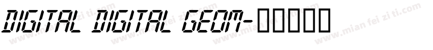 digital digital geom字体转换